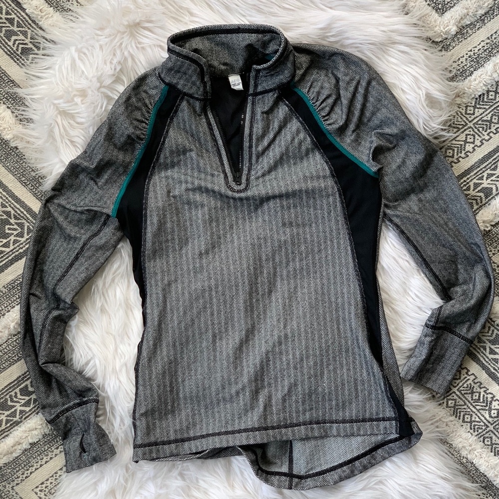 AE 🦅 work out top zip mesh